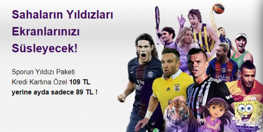 beIN Sports Süperlig - Kredi Kartına Özel 89 TL